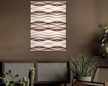 Abstrakte Geometrie Formen Erdige Farben von FRESH Fine Art