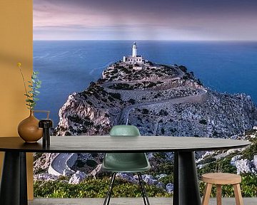 De vuurtoren van Formentor op het eiland Mallorca.