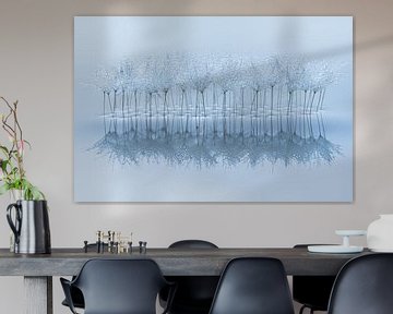 Abstract with a touch of blue by Marjolijn van den Berg