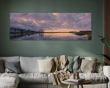 Sonnenaufgang im Scharreveld, Drenthe von Henk Meijer Photography