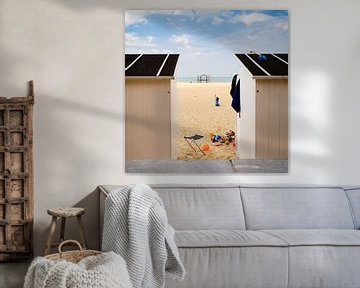 strandhäuser oostende, belgische küste von Joost Duppen