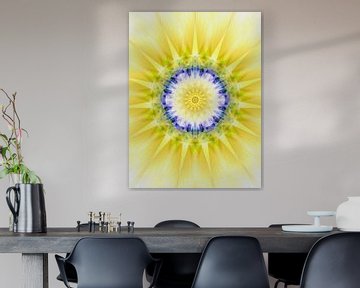 Mandala digital art 'Healing sun' van Ivonne Fuhren- van de Kerkhof