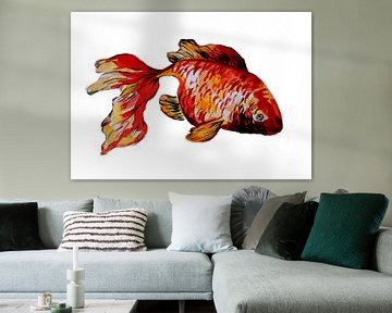 Red goldfish by Sebastian Grafmann