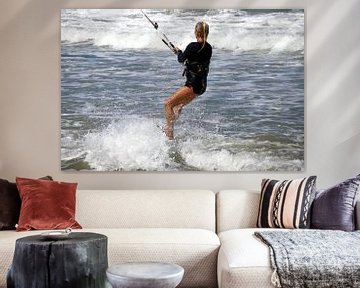 Kitesurfer at Cabarete Beach Dominican Republic by Roith Fotografie