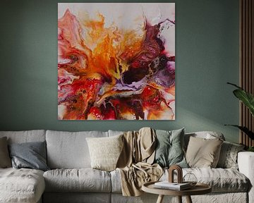 Fiery - acrylic paint on canvas