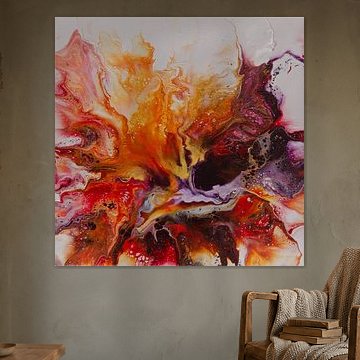 Fiery - Acrylfarbe auf Leinwand