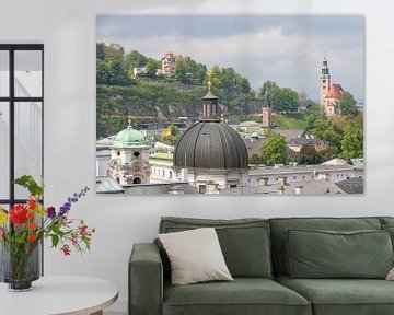 Salzburg - Uitzicht op de Mönchsberg van t.ART