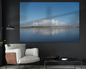 Weerspiegeling op de Wadden van Margot van den Berg