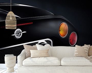 Spyker C8 Spyder achterkant met propellor embleem van Thomas Boudewijn