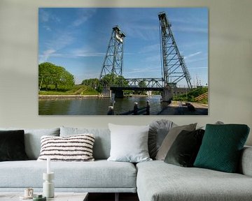 Alte Stahlhubbrücke Gouwesluisbrug über die Gouwe in Alphen aan den Rij von Robin Verhoef