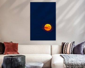 Vollmond an einem Sommerabend von Sjoerd van der Wal Fotografie