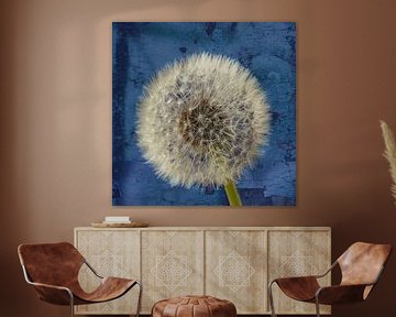 Dandelion fluff Blue by Saskia Schotanus