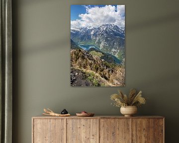 Alpenpanorama mit Blick auf den Königssee von t.ART