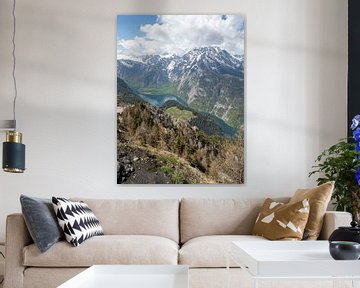 Alpenpanorama mit Blick auf den Königssee von t.ART