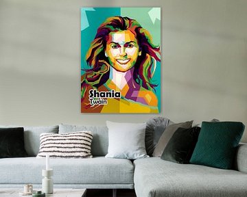 Shania Twain in erstaunlicher Pop-Art von miru arts