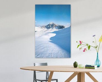 Winteruitzicht op de Lachenspitze van Leo Schindzielorz