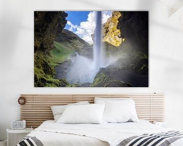 Isländischer Wasserfall von Edwin Kooren