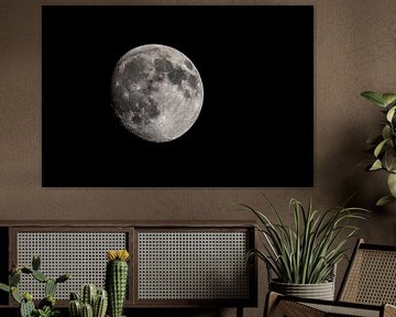 Der Mond, immer schön, auf diesem Bild zu 94% sichtbar!