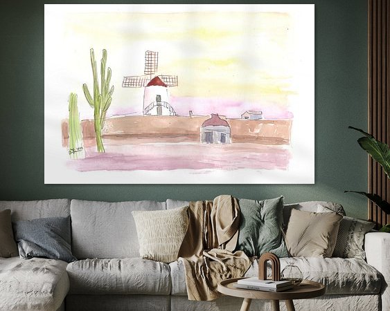 Example of the artwork in a room