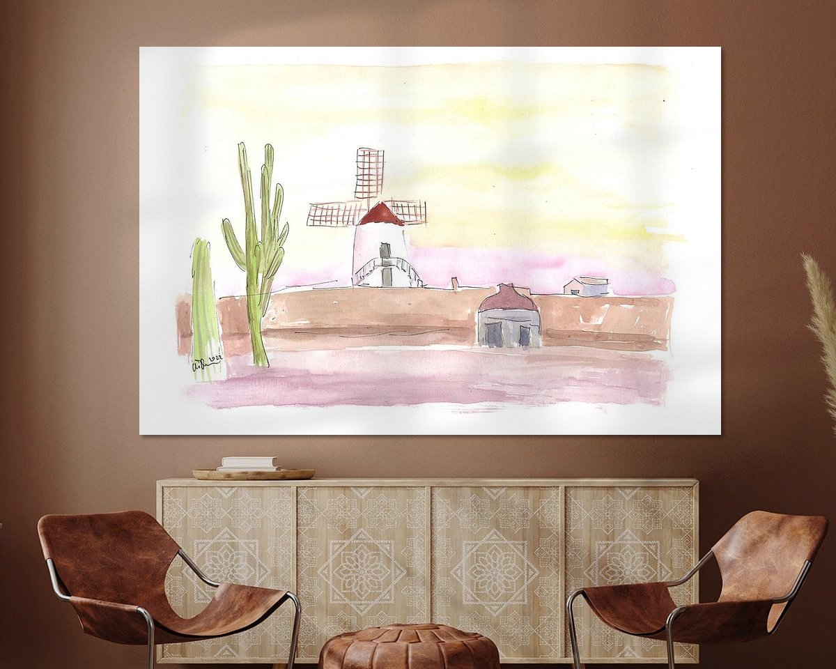 Example of the artwork in a room