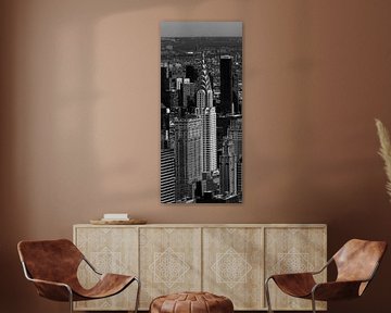Chrysler Building in zwart-wit van Davey Bogaard