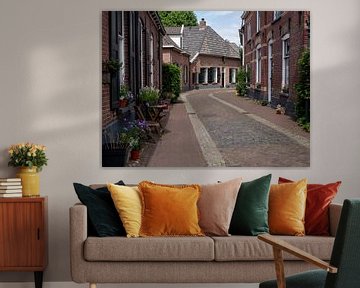 Pitoresk straatje in historische stad Bredevoort in Nederland van Robin Jongerden