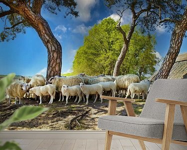 Example of the artwork in a room