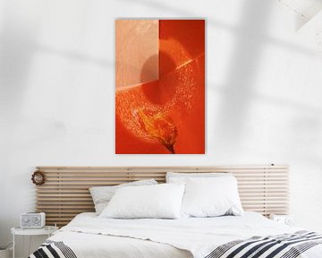 Abstract oranje van Jeanet Francke