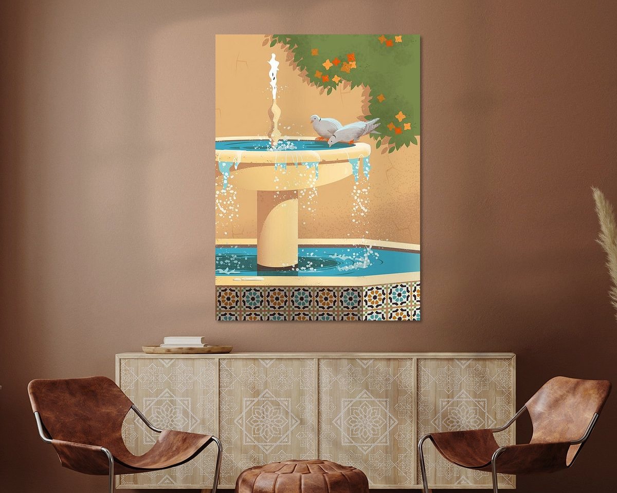Example of the artwork in a room