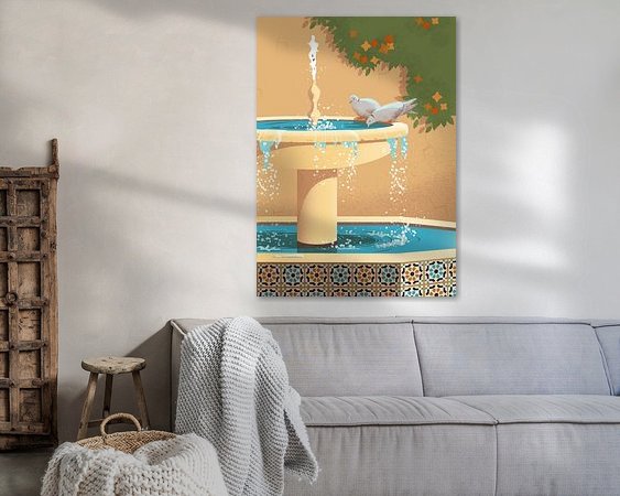 Example of the artwork in a room