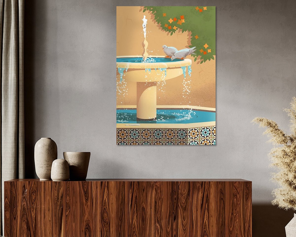Example of the artwork in a room