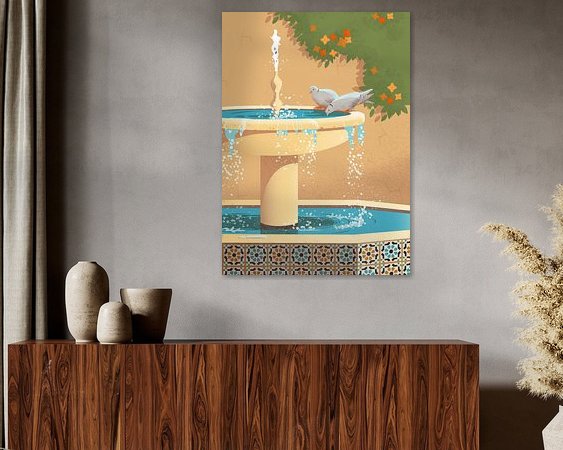 Example of the artwork in a room