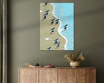 Het Pinguïn Strand van Eduard Broekhuijsen