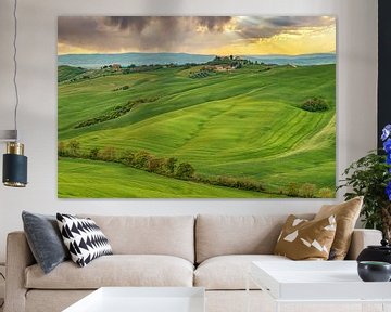 Tuscan landscape in Val D' Orcia by Ilya Korzelius