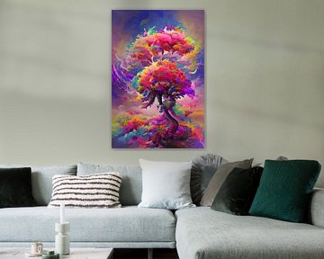 Kleurrijke boom van Bert Nijholt