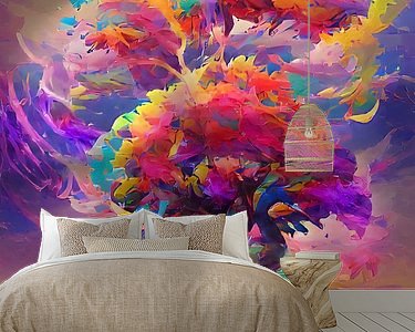 Example of the artwork in a room