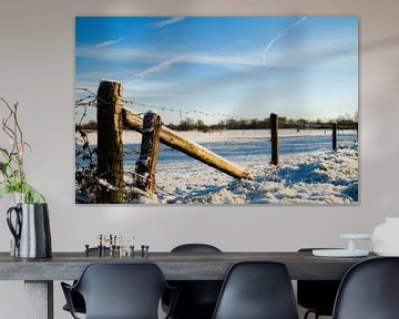 Mooi winters landschap