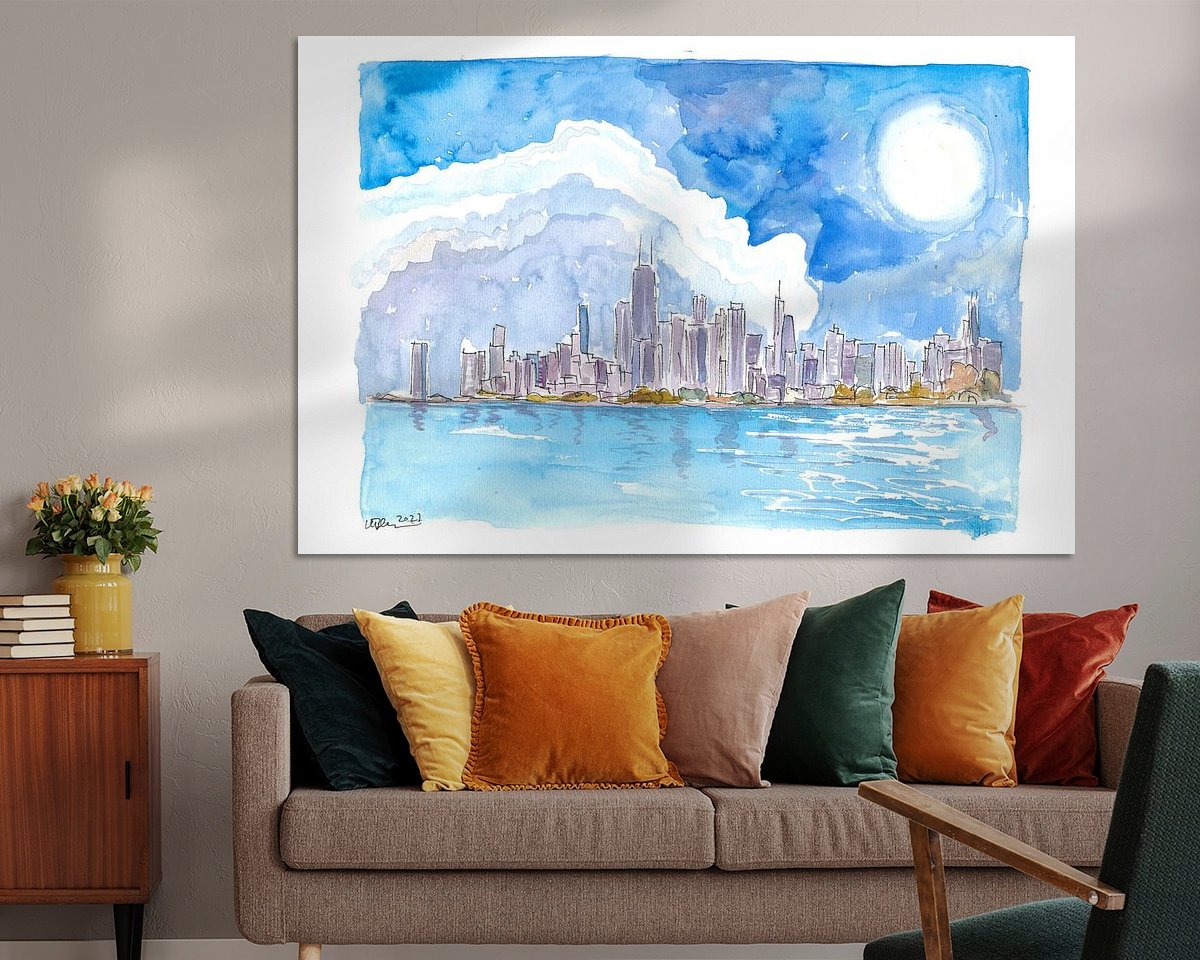 Example of the artwork in a room