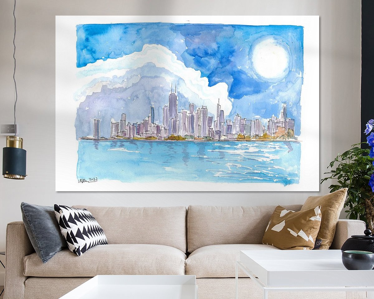 Example of the artwork in a room