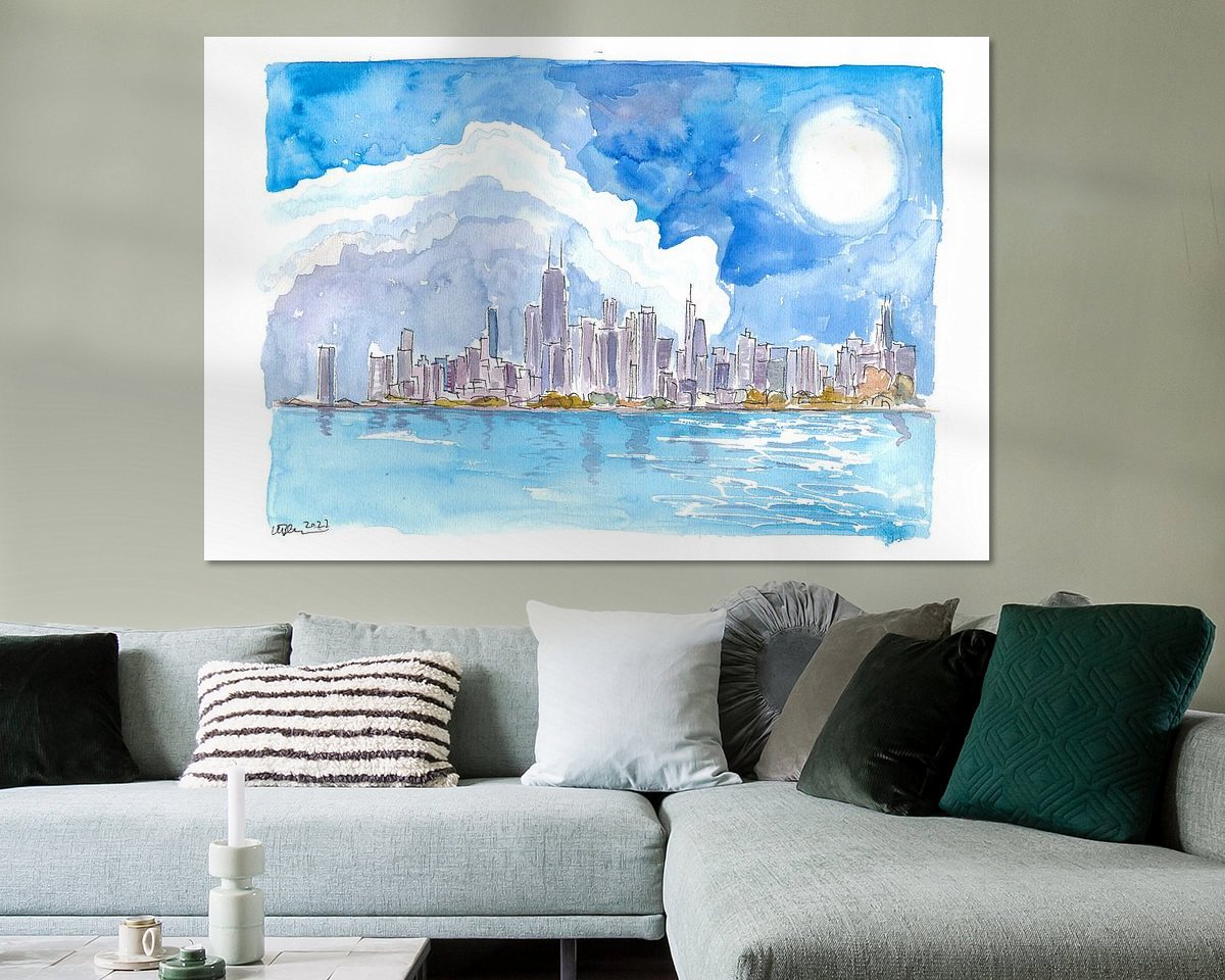 Example of the artwork in a room