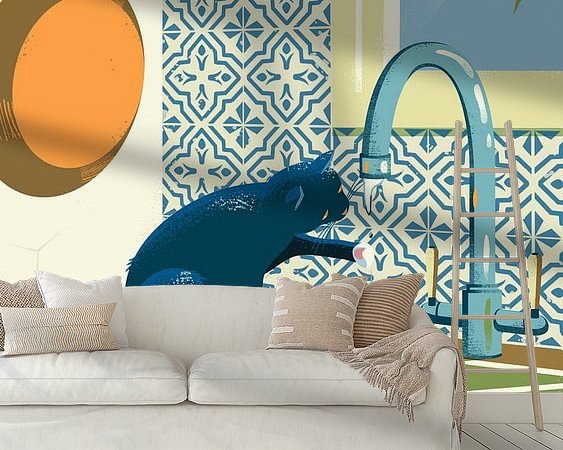 Example of the artwork in a room