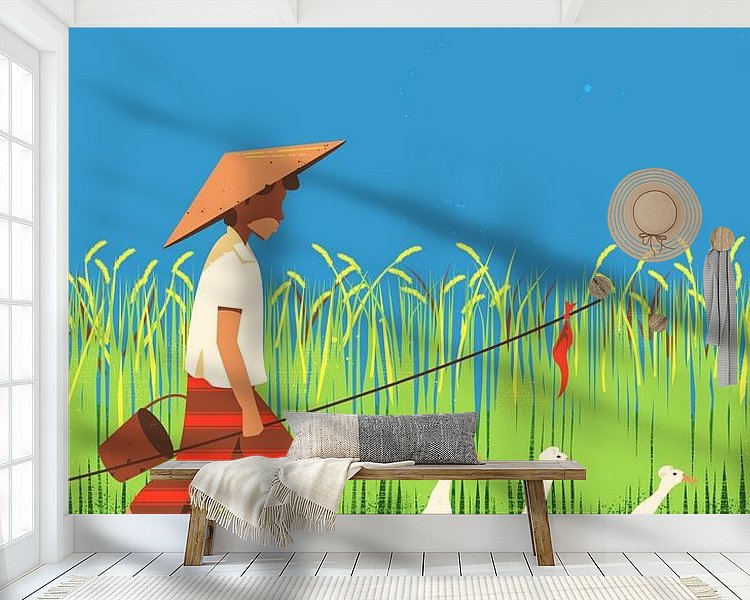 Example of the artwork in a room