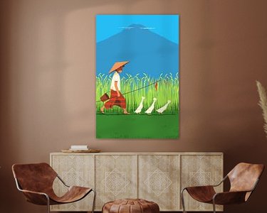 Example of the artwork in a room