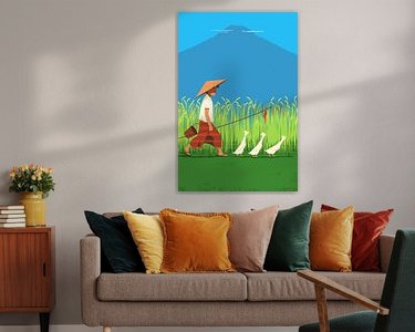 Example of the artwork in a room