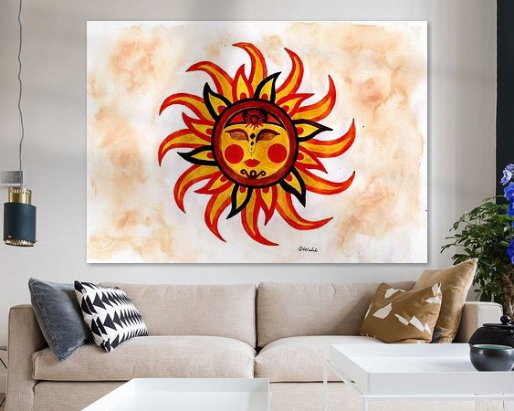 Example of the artwork in a room