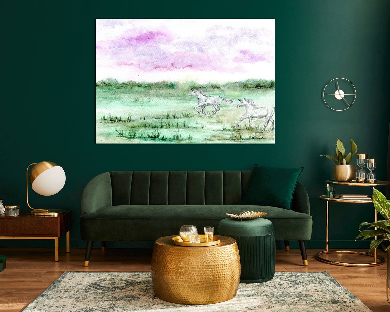 Example of the artwork in a room
