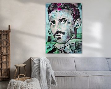 Nikola TESLA "Genius van Kathleen Artist Fine Art