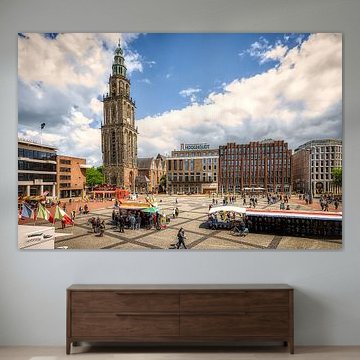 Large market of Groningen