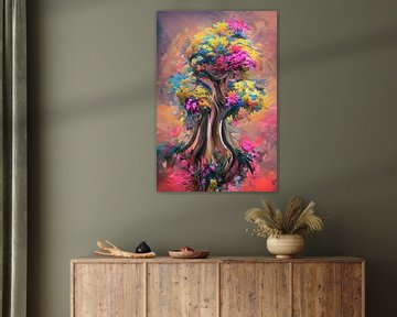 Colorful fantasy tree by Bert Nijholt