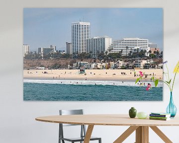 Santa Monica Beach Los Angeles USA - vue de la plage depuis la jetée